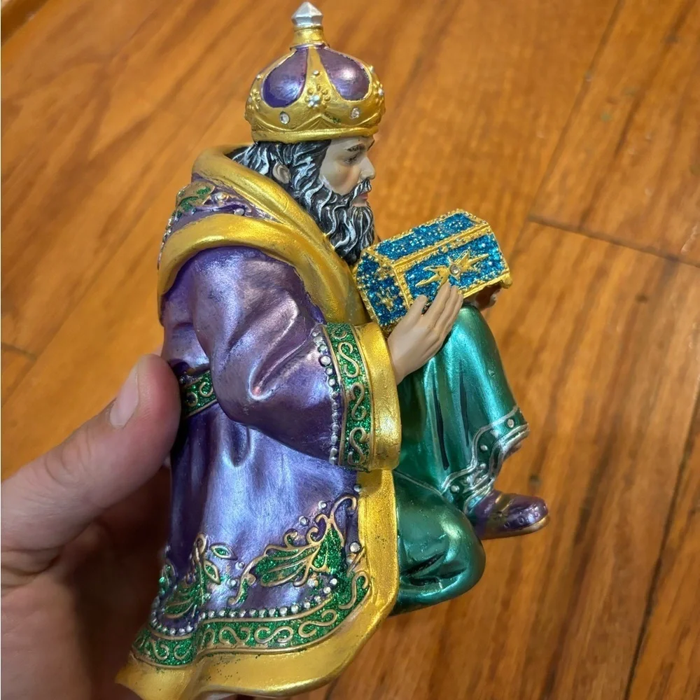 Vintage Hawthorne Village The Jeweled Nativity Collection King Balthazar